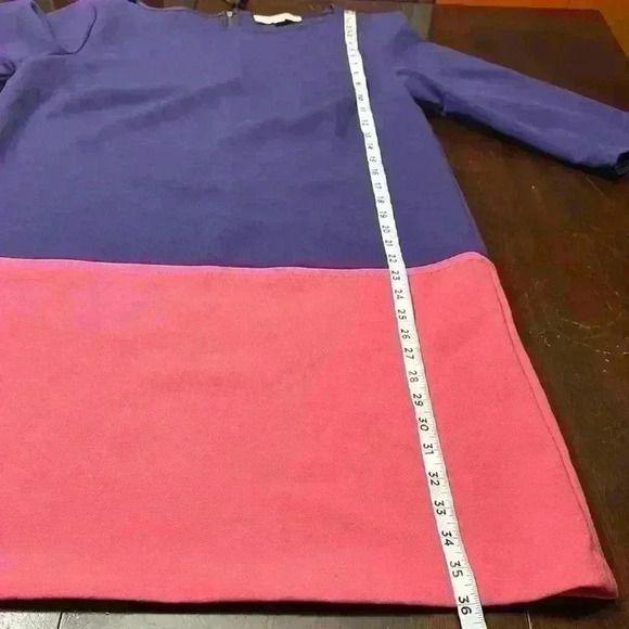 LOFT Color Block 3/4
Sleeve Shift Dress Pink/Purple Colorway size 14 - Picture 12 of 12